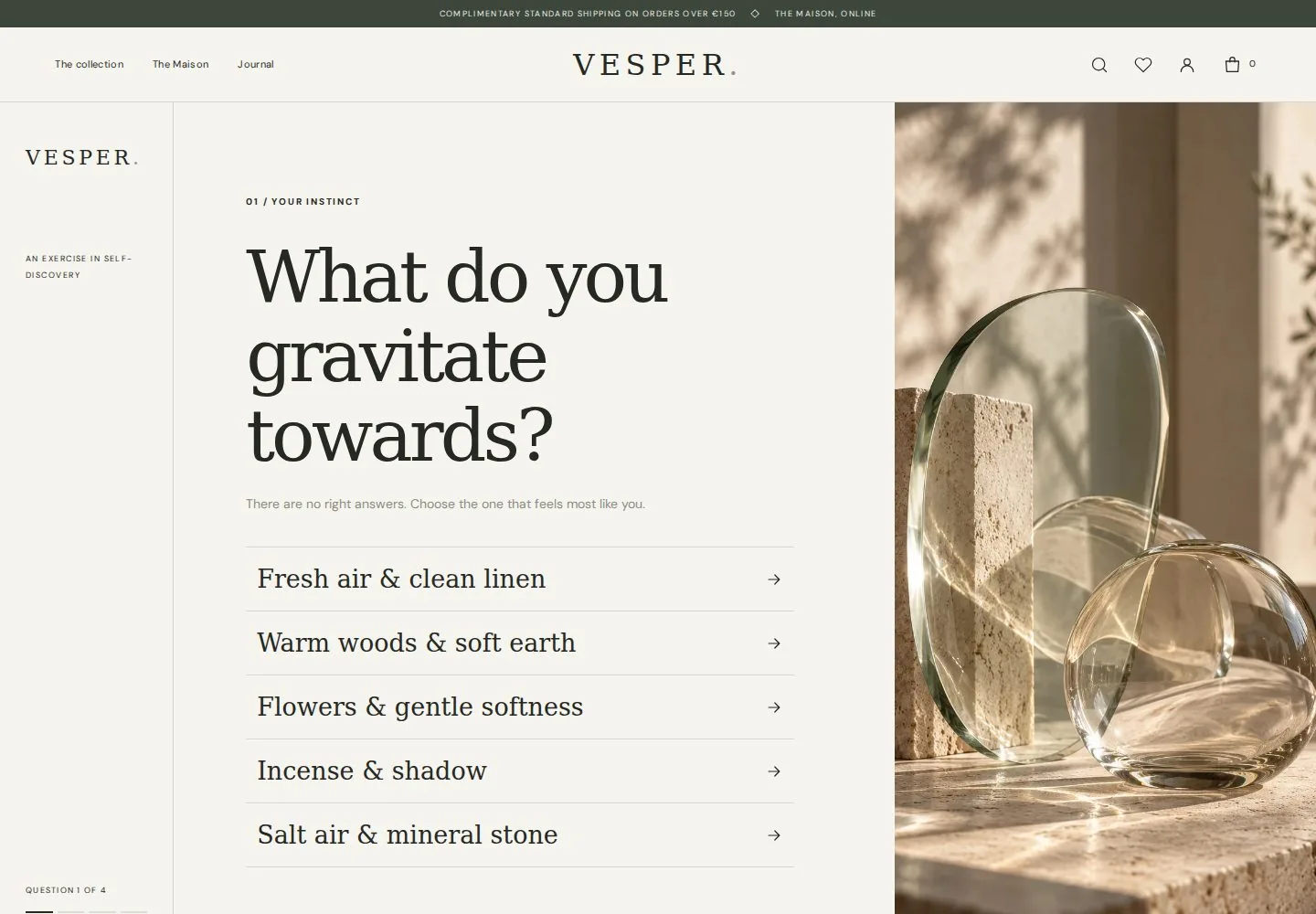 VESPER: Find a scent on desktop